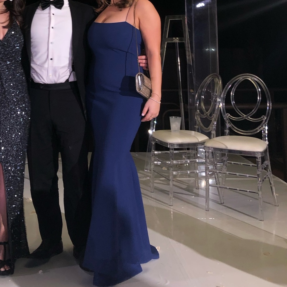 LIKELY Aurora Navy Blue Gown